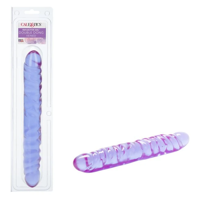 Reflective Gel Veined Double Dong - How It Feels