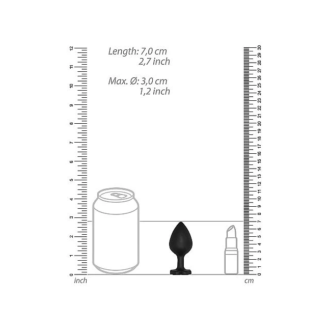 Regular Lucky Diamond Butt Plug Black - Material & Safety