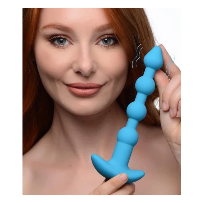 Remote Control Vibrating Silicone Anal Beads - - Shape & Comfort