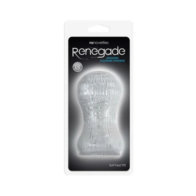 Renegade Grooved Pleasure Stroker Clear - Internal Texture