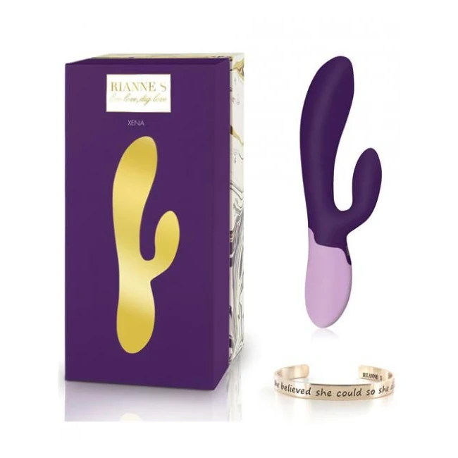 Rianne S Xena Rabbit Deep Purple Vibrator Lilla - Warming Sensation