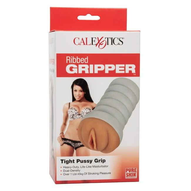 Ribbed Gripper Tight Pussy Brown - Internal Texture