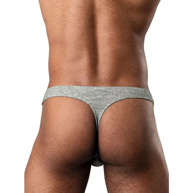 Ribbed & Ready Thong - Two Sizes, One Contoured Pouch