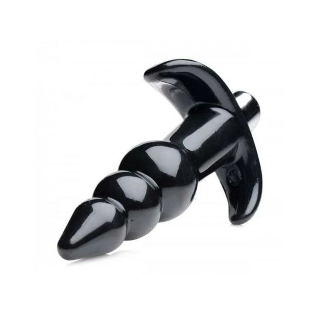 Ribbed Vibrating Butt Plug Black - Material & Safety