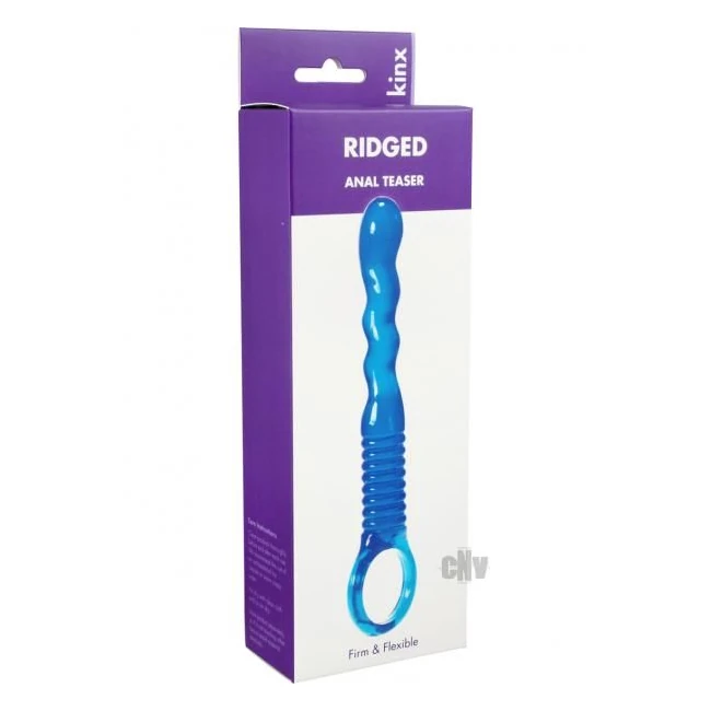 Ridged Anal Wand Blue Kinx - How It Feels
