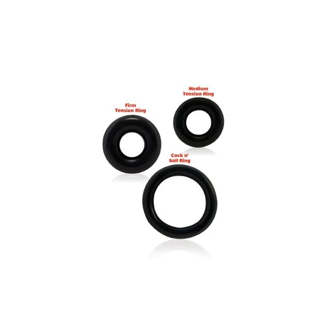 Ring O 3pack Black - Key Details