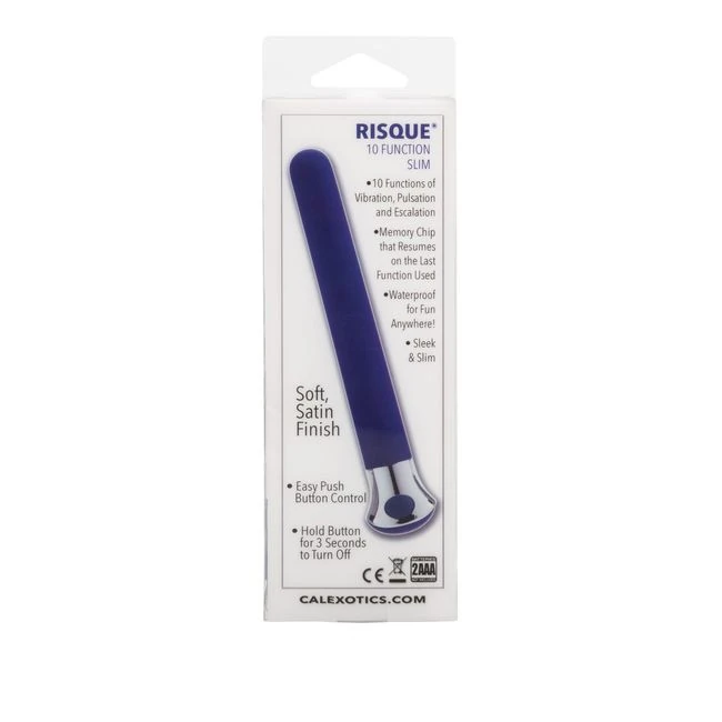 Risque Slim 10 Function Blue - Vibration Modes & Functionality