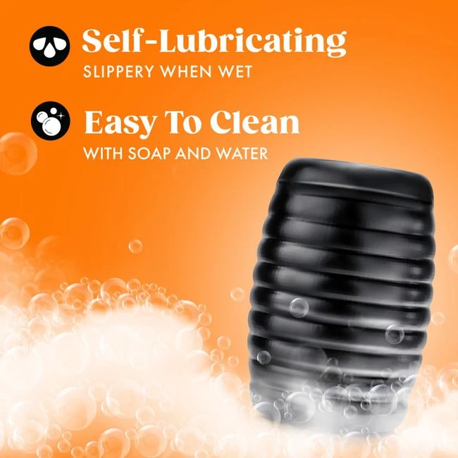 Rize Grasp Self Lubricating Stroker Black - Specifications