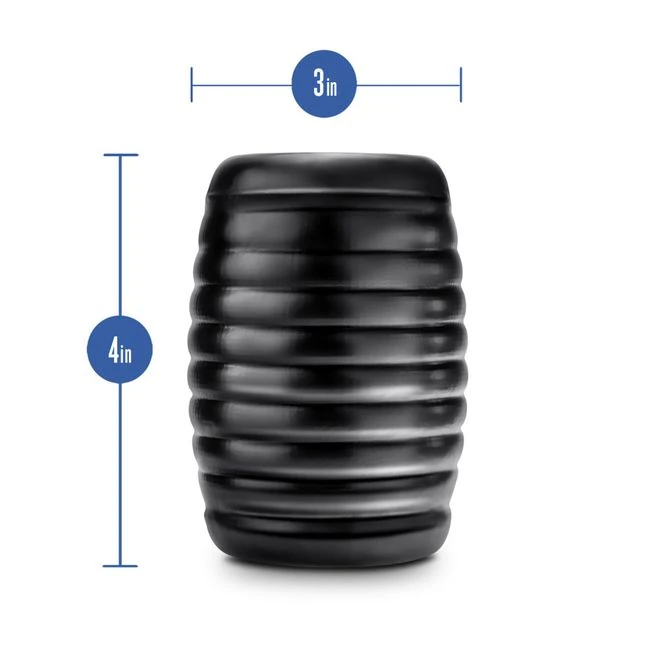 Rize Grasp Self Lubricating Stroker Black - Material Feel and Self-Lubricating Glide