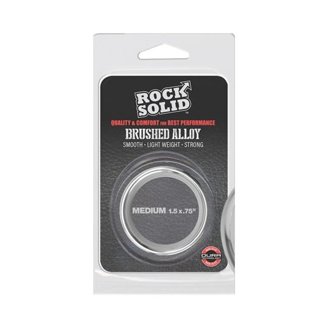 Rock Solid Brushed Alloy Medium (1.5in X .75in) Silver - Overview