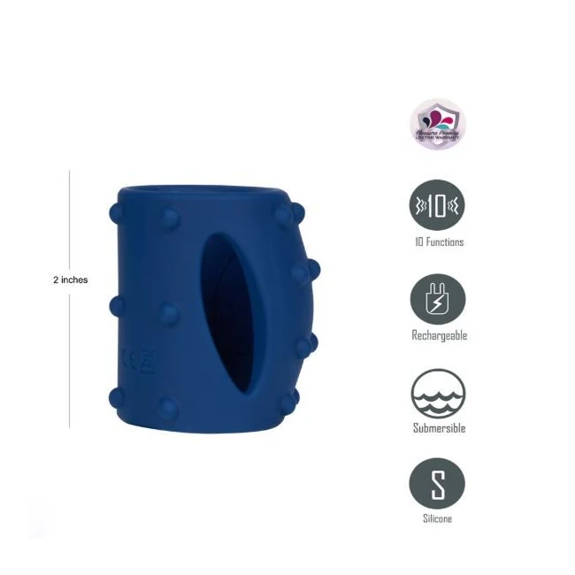 Romeo Blue Vibrating Girth Enhancer - Fit & Sizing