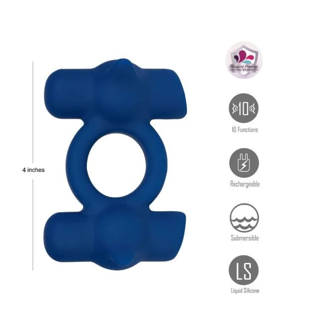 Ronan Blue Power Liquid Silic/ C-Ring - Two bullets that come off the ring and work on their own