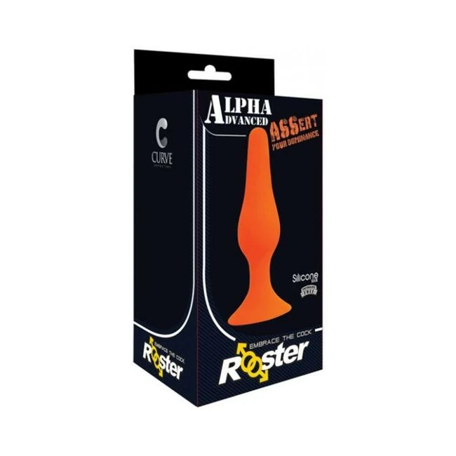 Rooster Alpha Advanced Anal Plug Orange - Shape & Comfort