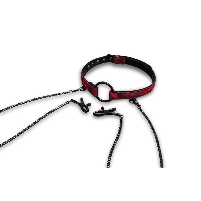 Rosegasm Open Mouth Gag W/ Nipple Clamps - Build & Quality