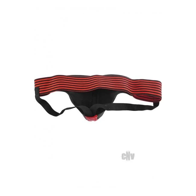 Rouge Jock with Stripes Medium Red Black - Overview