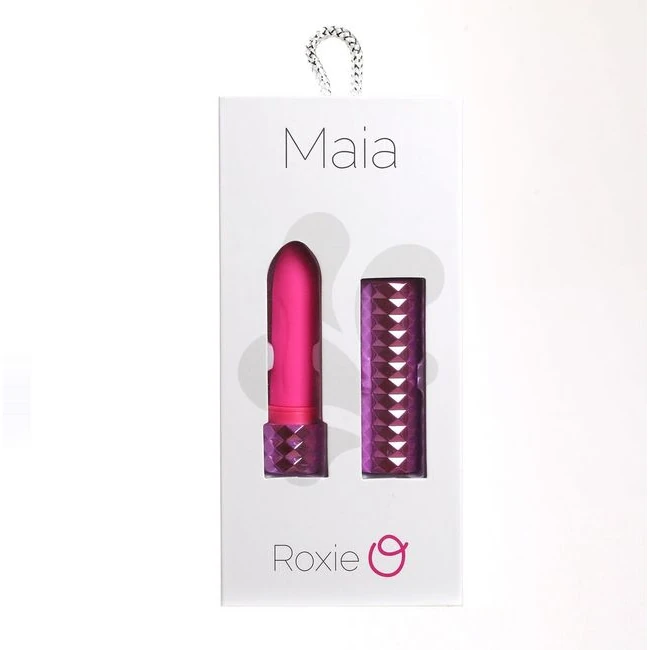 Roxie Maia Crystal Gem Lipstick Vibrator Pink - Rechargeable & Charging Instructions