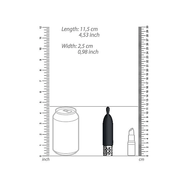 Royal Gems Twinkle Silicone Bullet Rechargeable Black - How It Feels