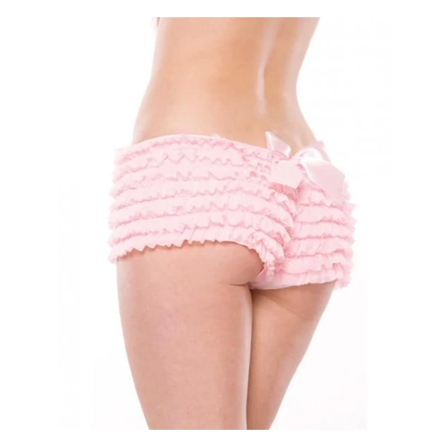 Ruffle Shorts Back Bow Detail - Fabric & Feel