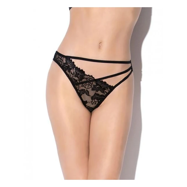 Sangria Multi Strap Lace Thong - Fabric & Feel