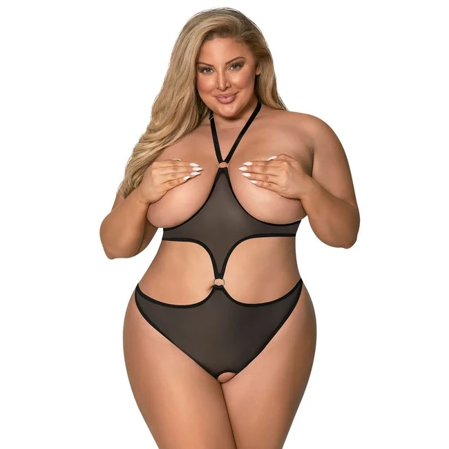 Sassy Cupless & Crotchless Teddy - Design Details