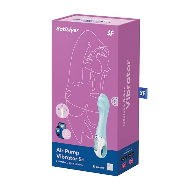 Satisfyer Air Pump Vibrator 5+ Blue - Power & Performance