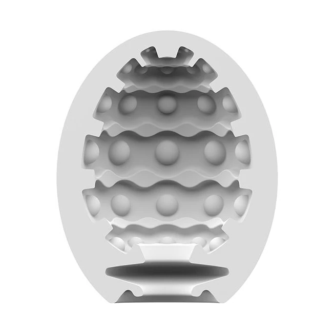 Satisfyer Bubble Masturbator Egg Violet - Internal Texture and Stimulation
