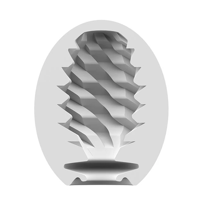 Satisfyer Fierce Masturbator Egg Yellow - Internal Texture and Stimulation