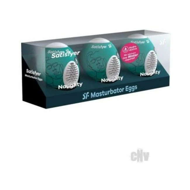 Satisfyer Masturbator Egg 3er Crunchy - Internal Texture