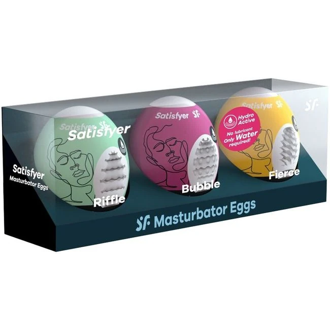 Satisfyer Masturbator Eggset - Grip & Control