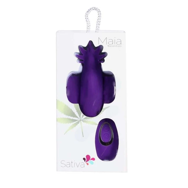 Sativa Remote Control Panty Teaser Purple - A One-Year Replacement Warranty