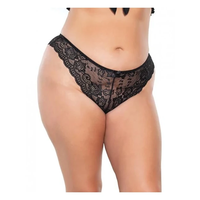 Scallop Stretch Lace High Leg Panty - Fabric & Feel