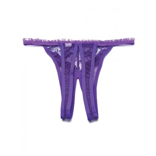 Scalloped Embroidery Crotchless Panty - Specifications