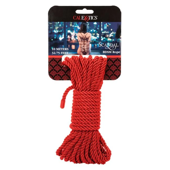 Scandal Bdsm Rope 10m Red - Materials & Safety