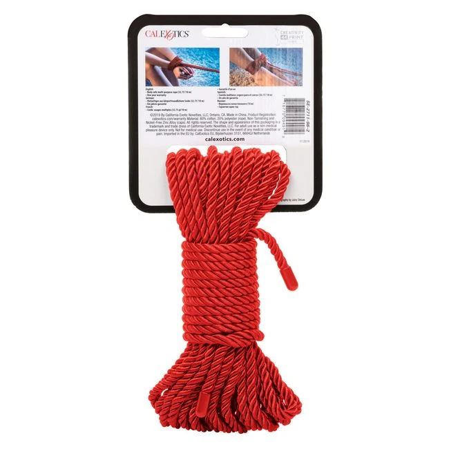 Scandal Bdsm Rope 10m Red - Design & Versatility