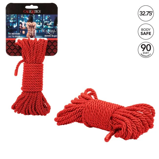 Scandal Bdsm Rope 10m Red - Features & Specifications