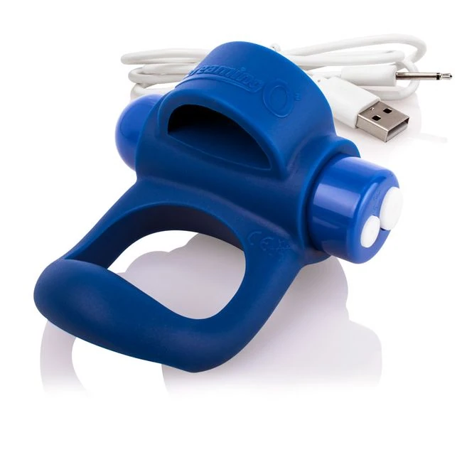 Screaming O Charged You Turn Plus Blueberry Cock Ring - Power & Performance
