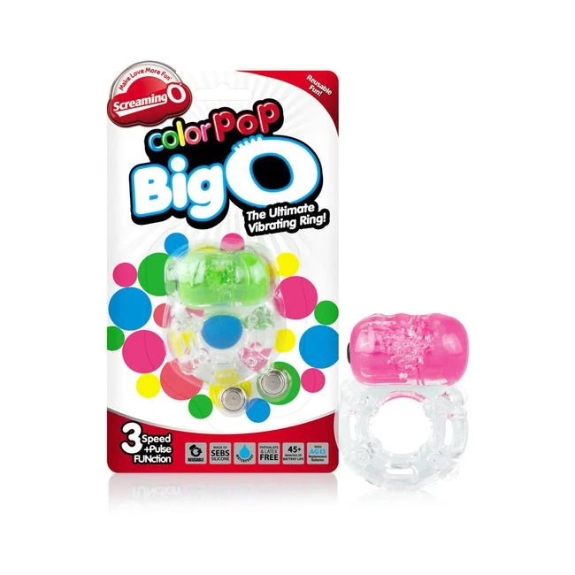 Screaming O Color Pop Big O Pink Vibrating Ring - Fit & Sizing