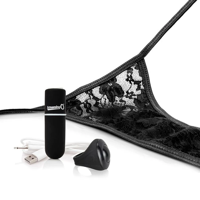 Screaming O My Secret Charged Remote Control Panty Vibe Black - Vibration Modes and Controls