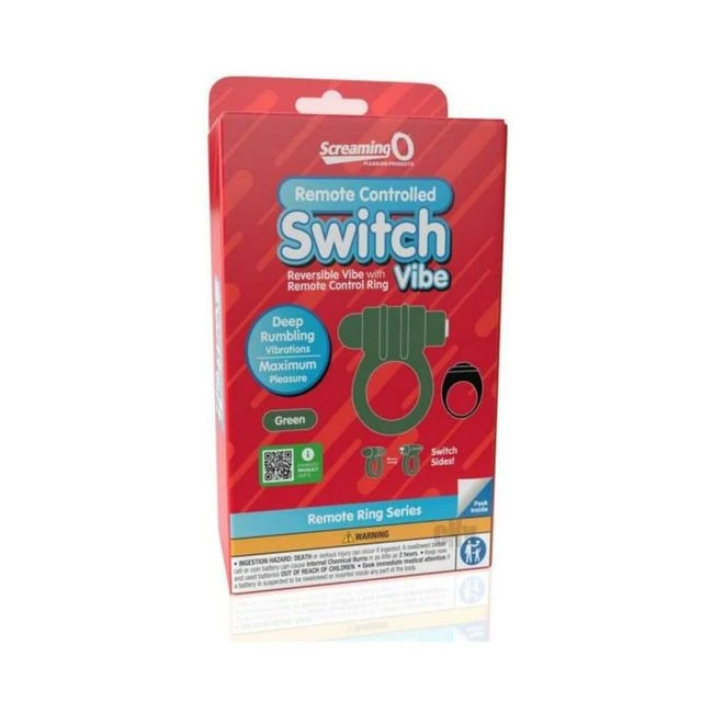 Screaming O Switch Remote Controlled Vibrating Ring - - Experience Elevated Pleasure with the Screaming O Switch Remote Controlled Vibrating Ring
