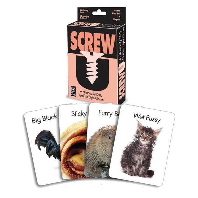 Screw U Card Game - A 52-Card Deck of Suggestive Matches