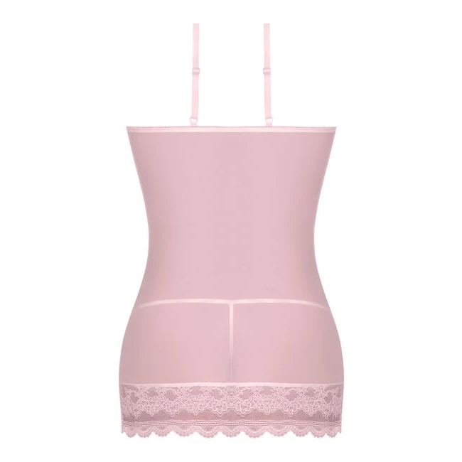 Seabreeze Lace Up Chemise Set Blush - Fit & Sizing