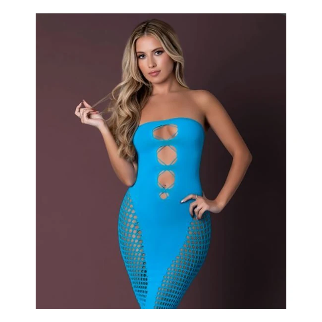 Seamless Gown Turquoise O/s - Fabric & Feel