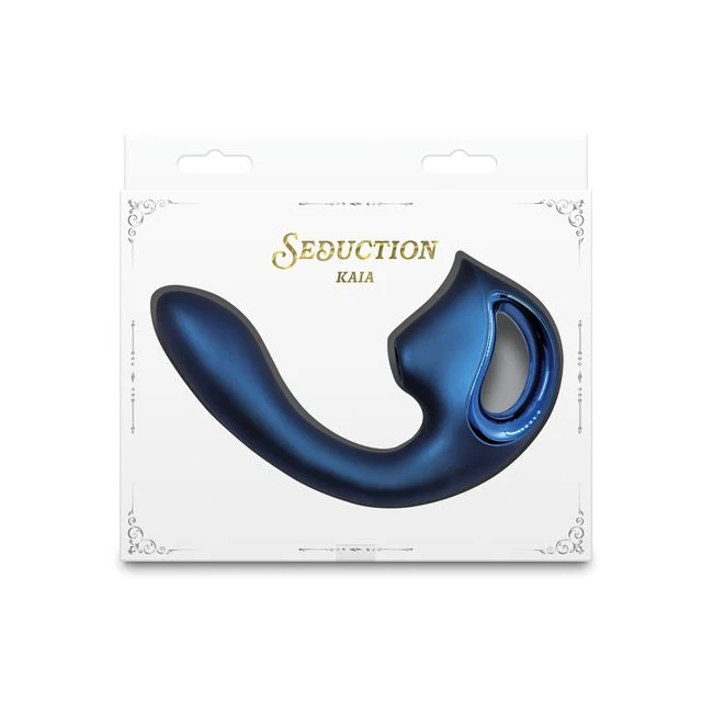 Seduction Kaia Metallic Blue - Air Pulse and G-Spot Rumble in One Posable Body
