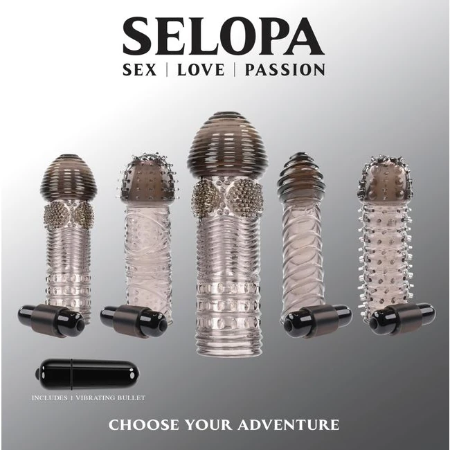 Selopa Choose Your Adventure - Selopa Choose Your Adventure: Versatile Penis Extensions with Vibrating Bullet