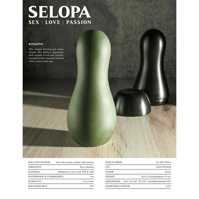 Selopa Kingpin - Bowling Pin Shell for a Firm Grip