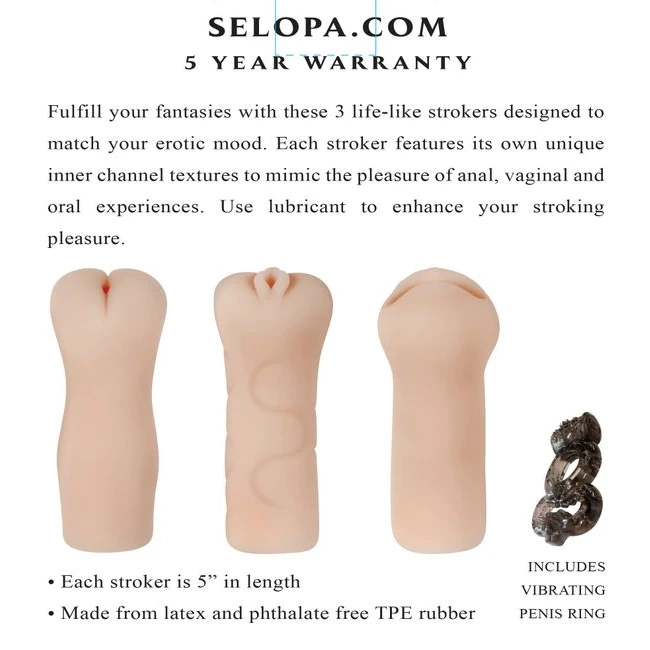Selopa Party Pack - Tightness and Suction Along the Channel