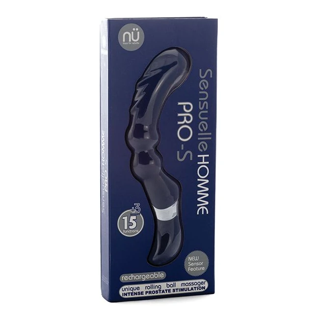 Sensuelle Homme Pro-s Prostate Massager Navy Blue - Experience Unmatched Prostate Stimulation