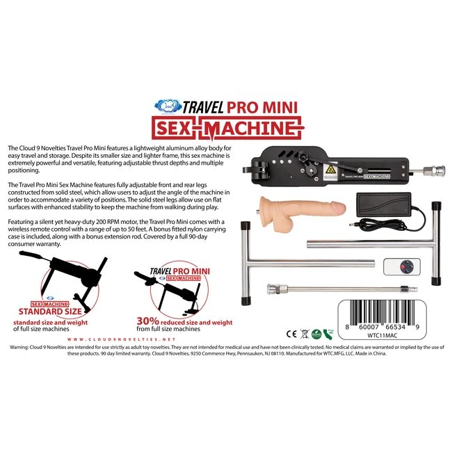 Sex Machine Pro Travel Mini - Overview
