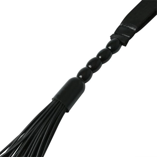 Sex & Mischief Beaded Flogger Noir - Additional Features