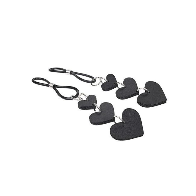 Sex & Mischief Heart Nipple Clamps - Hardware & Fasteners